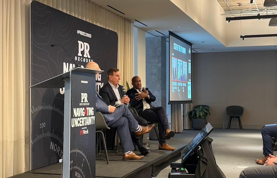 Richard Edelman, Omnicom's Chris Foster meet on-stage at PRDecoded